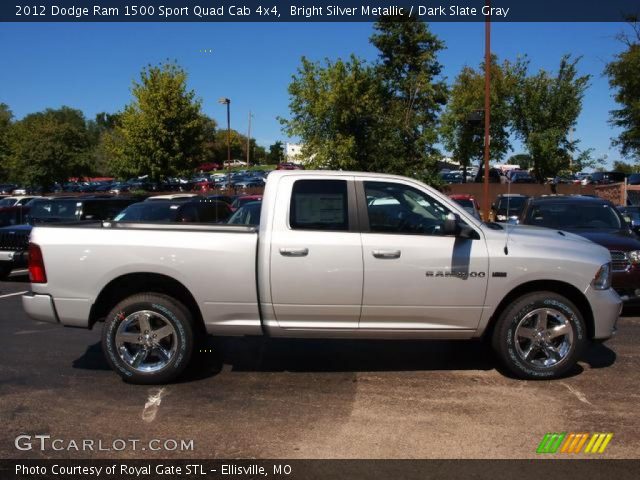 2012 Dodge Ram 1500 Sport Quad Cab 4x4 in Bright Silver Metallic