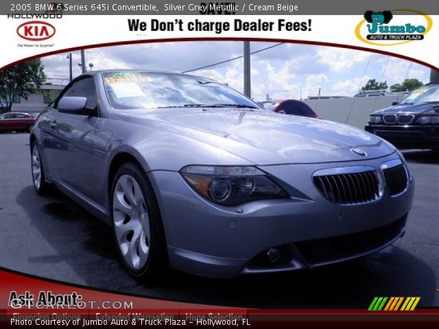 2005 BMW 6 Series 645i Convertible in Silver Grey Metallic