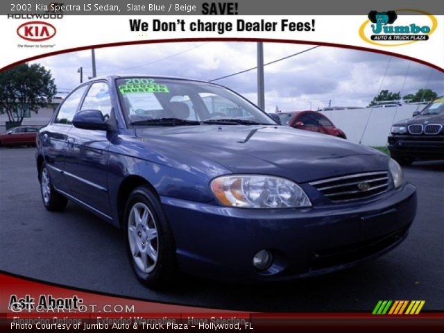 2002 Kia Spectra LS Sedan in Slate Blue