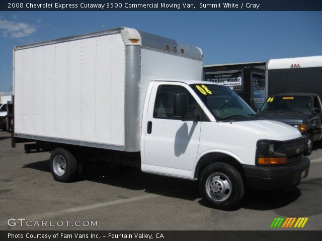 2008 Chevrolet Express Cutaway 3500 Commercial Moving Van in Summit White