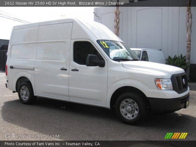 2012 Nissan NV 2500 HD SV High Roof in Blizzard White