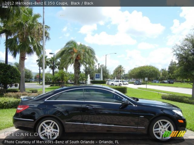2012 Mercedes-Benz E 350 Coupe in Black