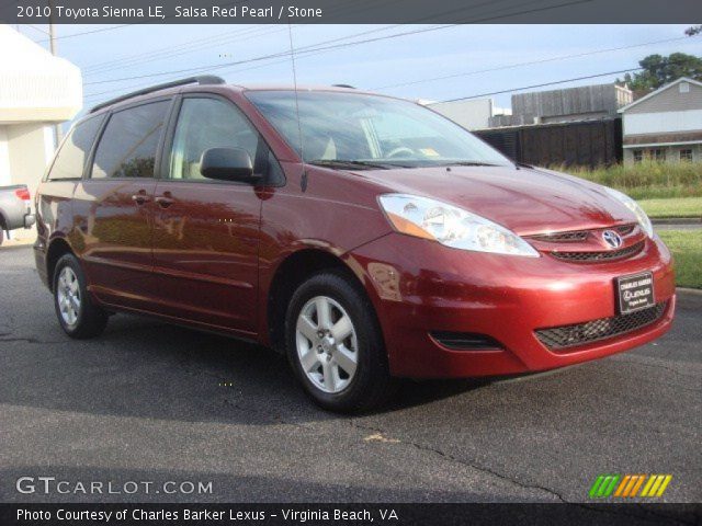 2010 Toyota Sienna LE in Salsa Red Pearl