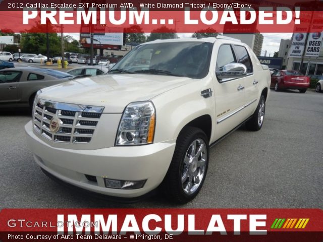 2012 Cadillac Escalade EXT Premium AWD in White Diamond Tricoat