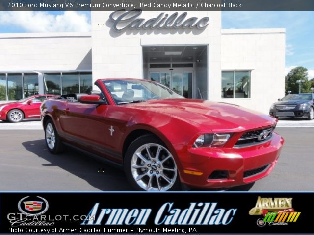 2010 Ford Mustang V6 Premium Convertible in Red Candy Metallic