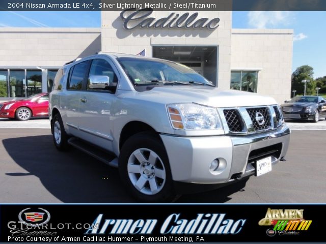 2004 Nissan Armada LE 4x4 in Silver Lightning Metallic