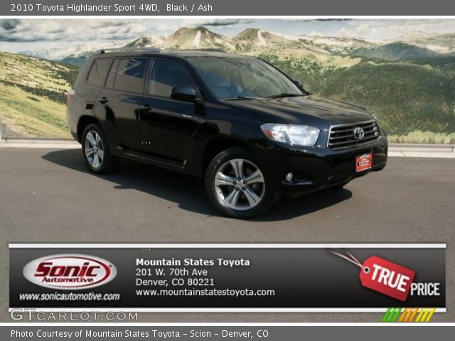 2010 Toyota Highlander Sport 4WD in Black