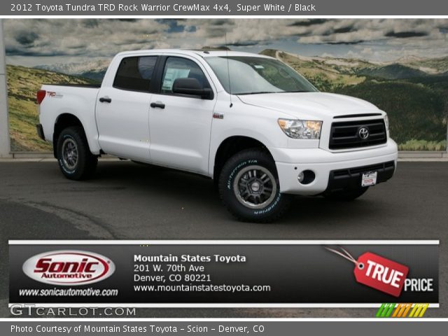 2012 Toyota Tundra TRD Rock Warrior CrewMax 4x4 in Super White