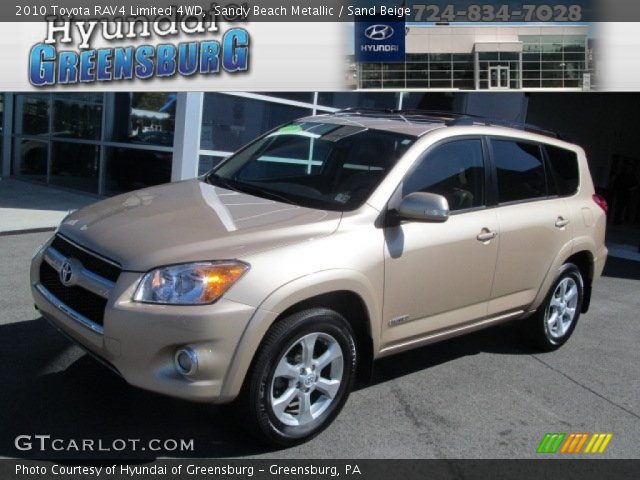 2010 Toyota RAV4 Limited 4WD in Sandy Beach Metallic