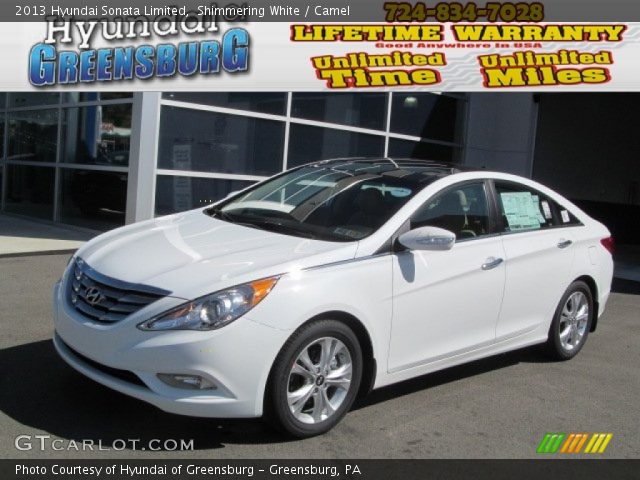2013 Hyundai Sonata Limited in Shimmering White