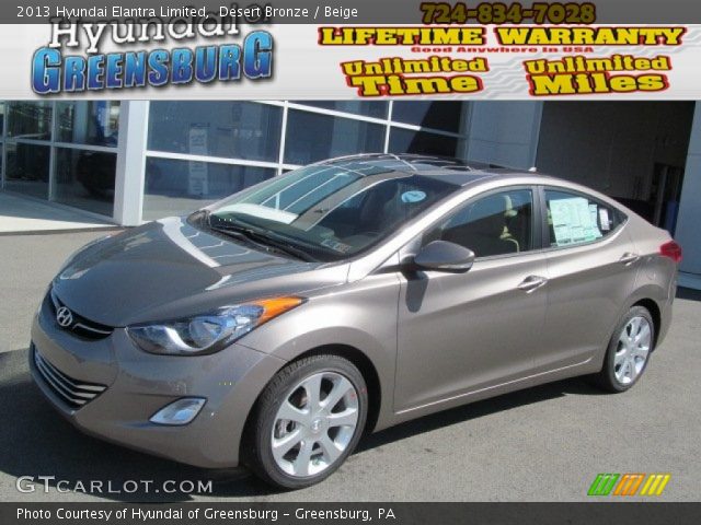 2013 Hyundai Elantra Limited in Desert Bronze