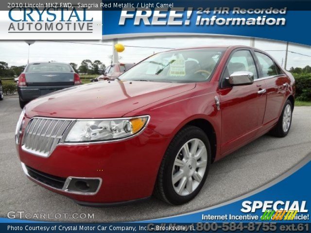 2010 Lincoln MKZ FWD in Sangria Red Metallic