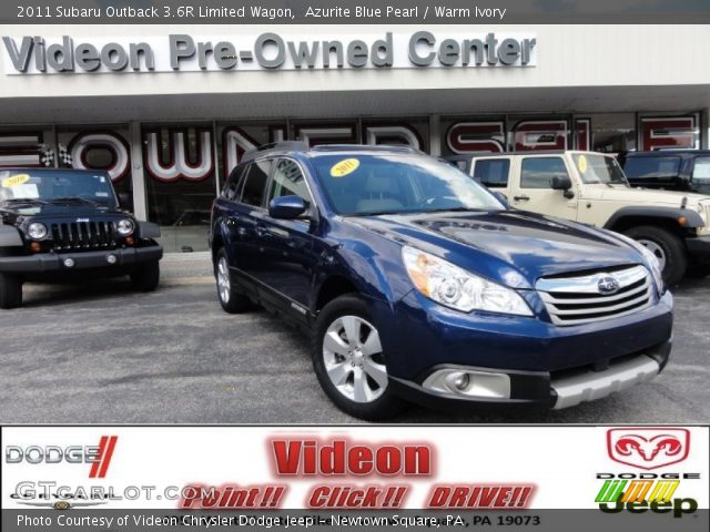 2011 Subaru Outback 3.6R Limited Wagon in Azurite Blue Pearl