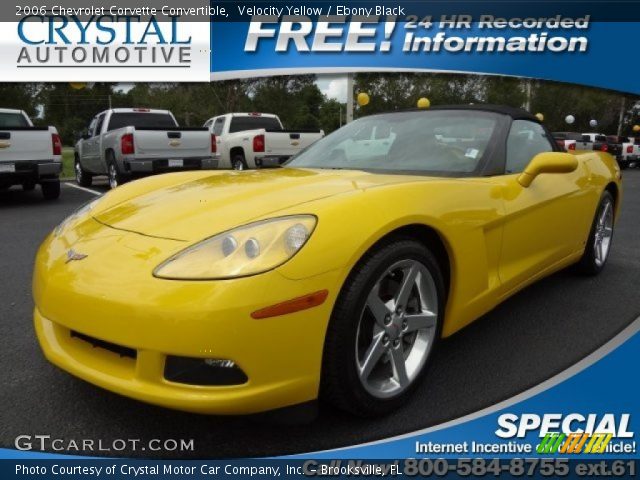 2006 Chevrolet Corvette Convertible in Velocity Yellow