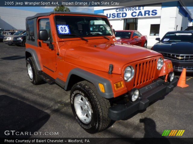 2005 Jeep Wrangler Sport 4x4 in Impact Orange
