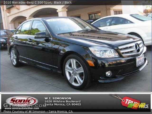 2010 Mercedes-Benz C 300 Sport in Black