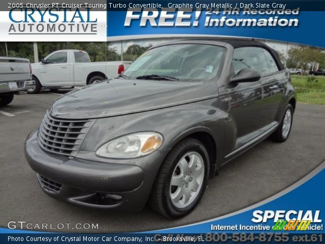 2005 Chrysler PT Cruiser Touring Turbo Convertible in Graphite Gray Metallic