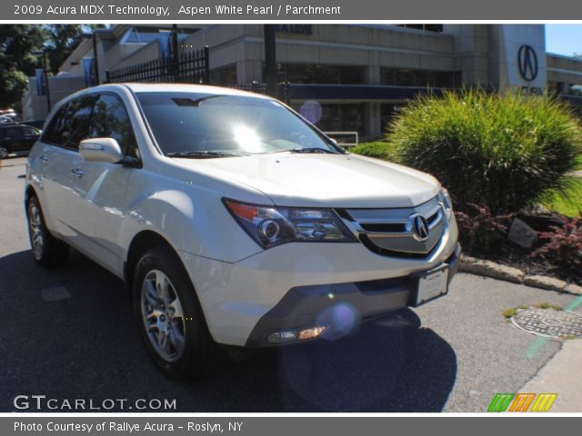 2009 Acura MDX Technology in Aspen White Pearl