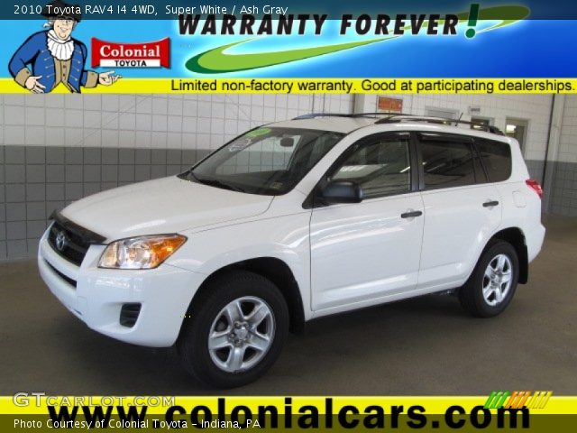 2010 Toyota RAV4 I4 4WD in Super White
