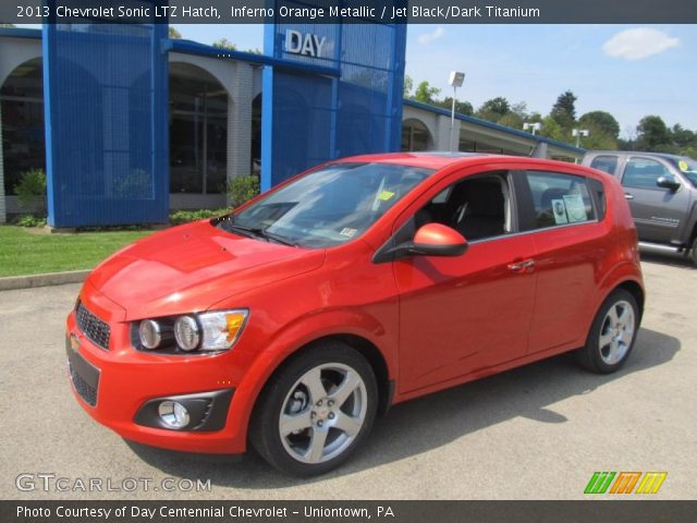 2013 Chevrolet Sonic LTZ Hatch in Inferno Orange Metallic