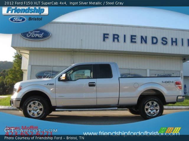 2012 Ford F150 XLT SuperCab 4x4 in Ingot Silver Metallic