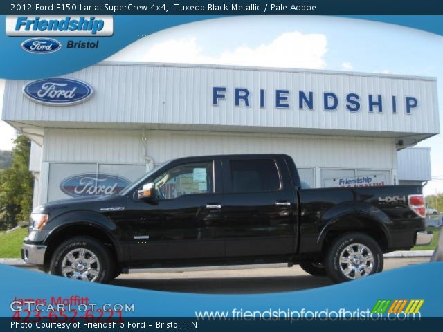 2012 Ford F150 Lariat SuperCrew 4x4 in Tuxedo Black Metallic