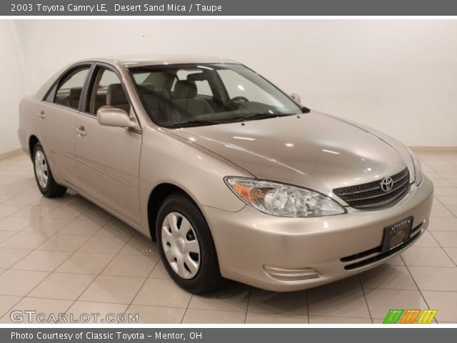 2003 Toyota Camry LE in Desert Sand Mica
