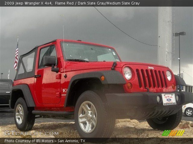 2009 Jeep Wrangler X 4x4 in Flame Red