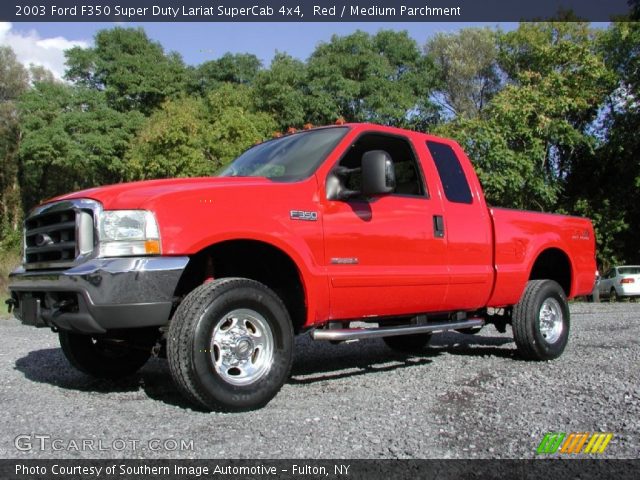 2003 Ford F350 Super Duty Lariat SuperCab 4x4 in Red