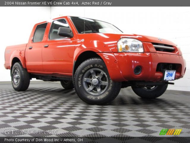 2004 Nissan Frontier XE V6 Crew Cab 4x4 in Aztec Red