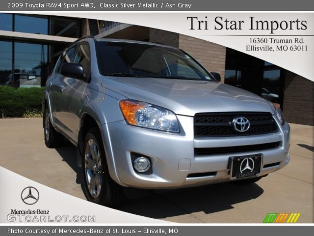 2009 Toyota RAV4 Sport 4WD in Classic Silver Metallic
