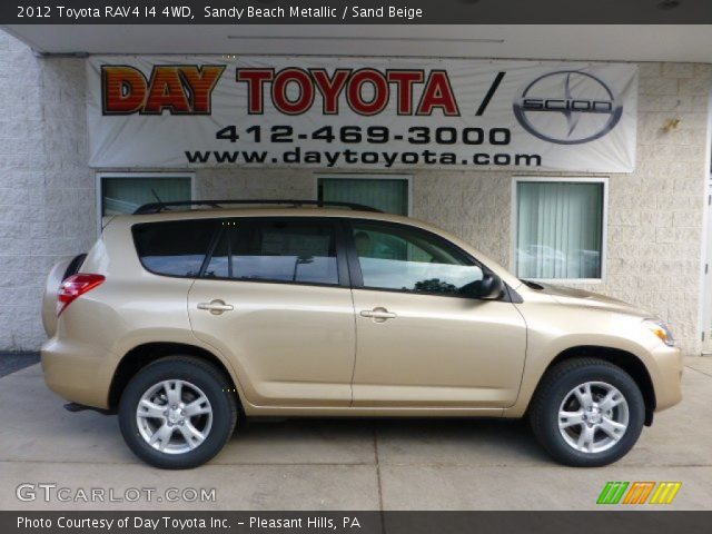 2012 Toyota RAV4 I4 4WD in Sandy Beach Metallic