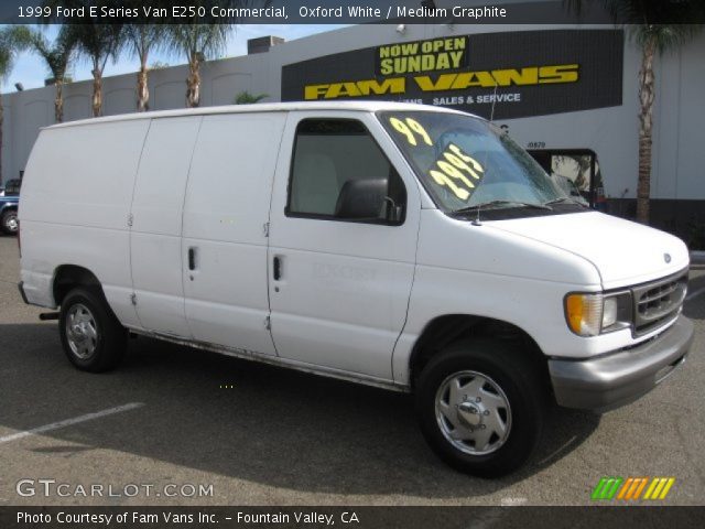 1999 Ford E Series Van E250 Commercial in Oxford White