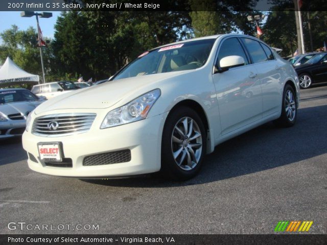 2007 Infiniti G 35 Sedan in Ivory Pearl