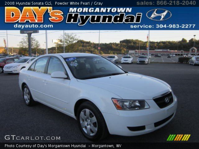2008 Hyundai Sonata GLS in Powder White Pearl