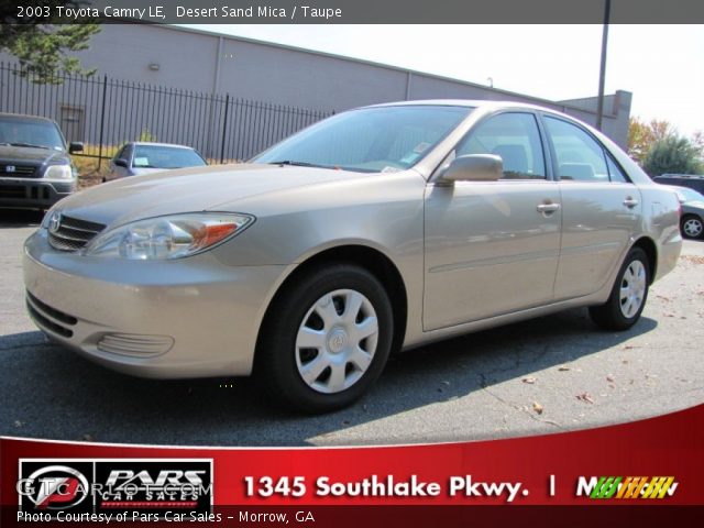 2003 Toyota Camry LE in Desert Sand Mica
