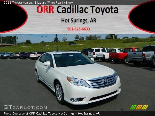 2012 Toyota Avalon  in Blizzard White Pearl
