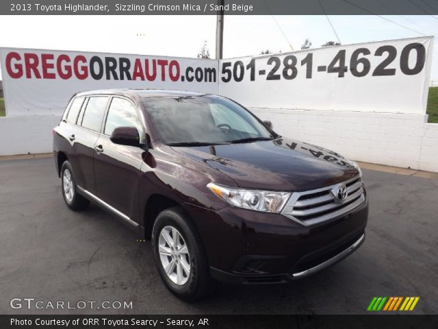 2013 Toyota Highlander  in Sizzling Crimson Mica