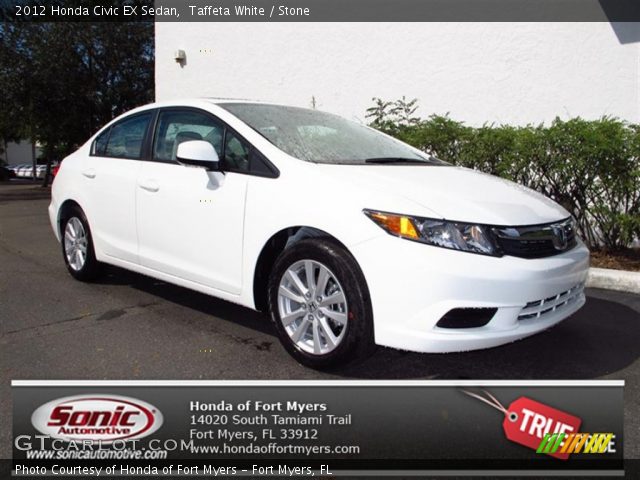 2012 Honda Civic EX Sedan in Taffeta White