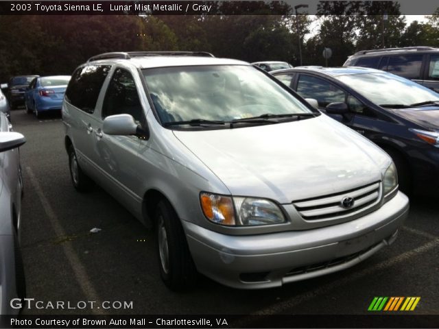 2003 Toyota Sienna LE in Lunar Mist Metallic