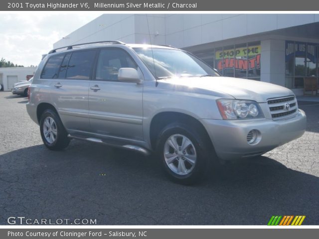 2001 Toyota Highlander V6 in Millennium Silver Metallic