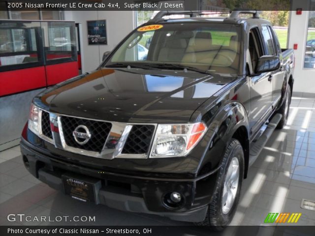 2005 Nissan Frontier LE Crew Cab 4x4 in Super Black