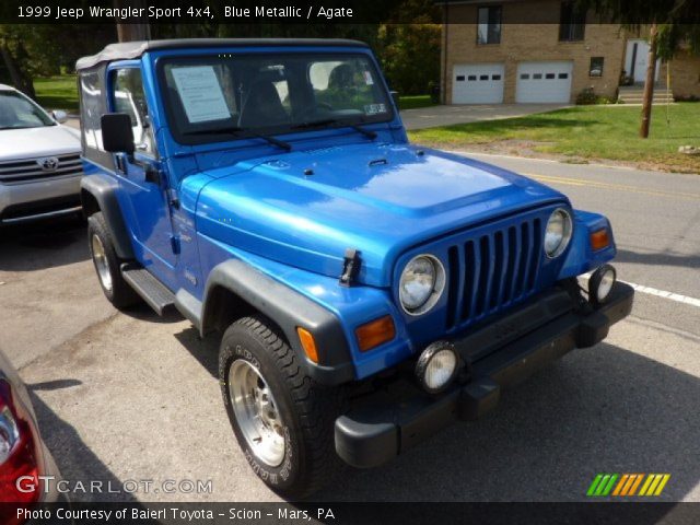 1999 Jeep Wrangler Sport 4x4 in Blue Metallic