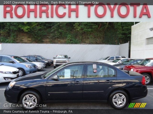 2007 Chevrolet Malibu LS Sedan in Dark Blue Metallic