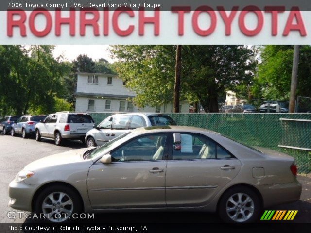 2006 Toyota Camry LE V6 in Desert Sand Mica