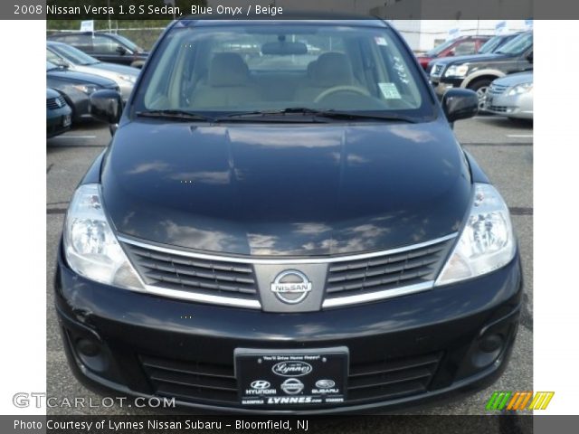 2008 Nissan Versa 1.8 S Sedan in Blue Onyx