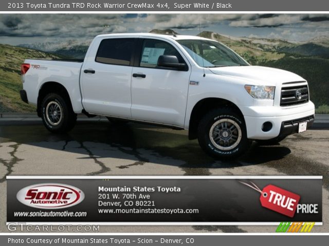 2013 Toyota Tundra TRD Rock Warrior CrewMax 4x4 in Super White