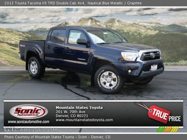 2013 Toyota Tacoma V6 TRD Double Cab 4x4 in Nautical Blue Metallic
