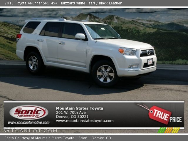 2013 Toyota 4Runner SR5 4x4 in Blizzard White Pearl
