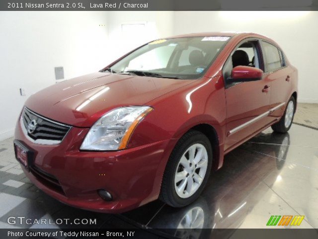 2011 Nissan Sentra 2.0 SL in Lava Red
